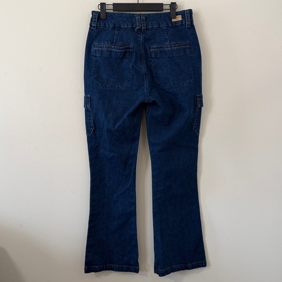 PAIGE Dion High Rise Bootcut Cargo Jeans in Gracielou Size 29 - Picture 8 of 13